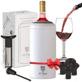 12 Degrés wine chiller set pump in action keeps wine at ideal temperature