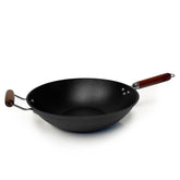 21st and Main wok front view with a sturdy flat base for even heating.