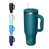 34HD 40oz tumbler with handle for easy transport.