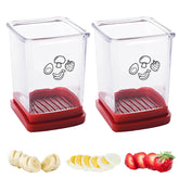 365Home cup slicer strawberry for fast, uniform strawberry slices.