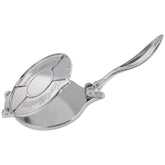 7Penn aluminum tortilla press top view ideal for compact 6-inch tortillas