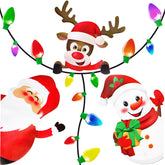 90shine 44-piece Christmas car magnets with bulb magnets glow on metal surfaces