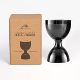 A Bar Above premium bell jigger with inside measurements for precise pours.