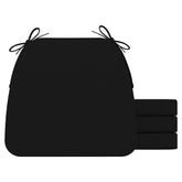 AAAAAcessories D-Shaped Cushion, black, front view for comfortable seating.