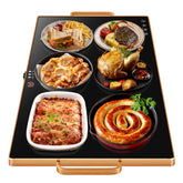 Aanuan warming tray buffet 32x18 on table keeps dishes warm for guests.