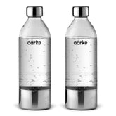 Aarke extra PET bottle front view highlights sleek design for stylish kitchen use.