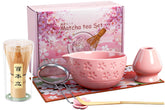AB AttaBoy matcha bowl chawan with cherry blossom design for authentic tea tasting