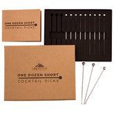 A Bar Above 12-piece cocktail picks set perfect for elegant drink garnishes.