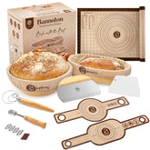 ABIOTO banneton bread proofing basket set for consistent proofing and artisanal crusts