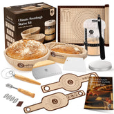 ABIOTO Sourdough Starter Kit starter jar for easy health tracking of your starter.
