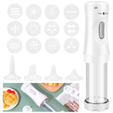 Abizarch electric cookie press gun for creative dough shapes at home