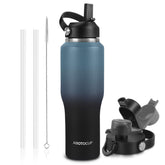 ABOTOCUP 32oz insulated bottle fits most car cup holders for easy on-the-go hydration.