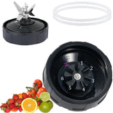 ABTER 4-inch 7-fin blade close-up for Ninja Auto-IQ, ready replacement.