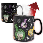 ABYSTYLE Dr Stone heat-change mug reveals artwork when hot.