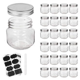 Accguan 8oz mason jars with silver lids, 24-pack, ideal for pantry storage