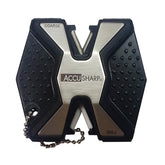 ACCUSHARP Diamond Pro knife sharpener front view for compact, on-the-go sharpening.