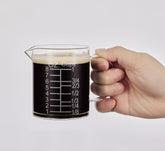 Ackers BORO3.3 etched graduations for precise readings in cups, ml, and oz.