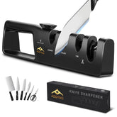 Addyno ADDYNO 4-in-1 sharpener with angle guide for precise chef knife edges.