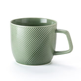 Adewnest 32oz green mug with handle closeup for microwave reheating.