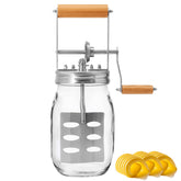 Aeaker Butter Churner glass jar ready for quick, fresh butter at home