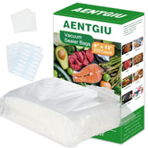 AENTGIU 200 vacuum sealer bags packaging 8x12 inches keeps foods fresh longer.