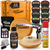 Aged & Charred cherry wood chips for bright fruit smoke in cocktails