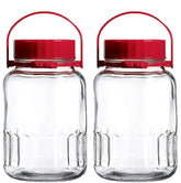 AGTRADE gallon mason jar with pour spout lid for easy pouring and airtight storage.