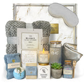 AHAGIFTREE Get Well Basket blanket provides warm comfort for recovery evenings