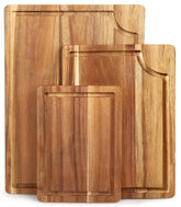 AIDEA acacia cutting board large 15x10 with deep juice groove for mess-free prep