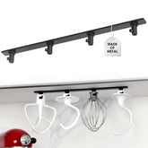 AIEVE metal stand mixer attachment holder with hanging hooks keeps KitchenAid attachments organized