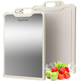 Aigrezzo titanium cutting board dual-sided safety for clean, separate prep tasks.