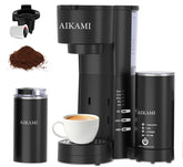 AIKAMI 4-in-1 coffee maker on kitchen counter for versatile daily brewing