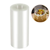 Ailaxq cake collars 4x394inch, clear acetate roll protects mousse cake edges.
