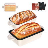 AILITOR 9x5 loaf pan with lid showing 2-in-1 design for bread baking