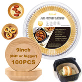 Ailun 9-inch air fryer liner in tray keeps fryer clean.