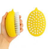AISHUJIE Premium Veggie Brush dual-texture design for versatile root and delicate produce cleaning.