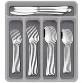 AIVIKI 60 piece silverware set with organizer for tidy drawers