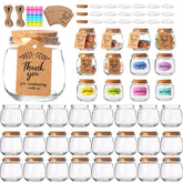 AIXIANG 7oz glass jar with cork lid, ready for wedding favors and treats.