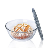 Ajrwiiy large glass bowl for sourdough fermentation with clear visibility for monitoring