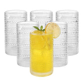 Akutaa Vintage Hobnail glasses front view, perfect for water and entertaining.
