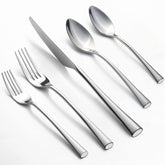 Alata Bailey 20-piece flatware set with balanced grip for everyday dining.