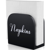 ALELION black napkin holder on table top for easy napkin access