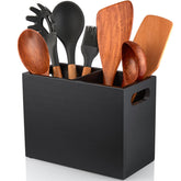 ALELION black two-compartment utensil holder front view showing organized tools