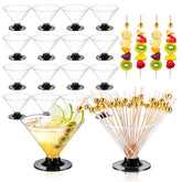 ALEXPRE plastic martini glasses 60-pack front view for stylish serving