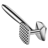 Aliglow textured side meat tenderizer hammer for even flattening and tenderizing steaks