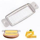 ALIKITCN butter slicer top view for even 0.25-inch slices.