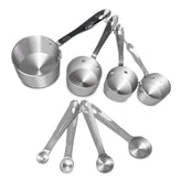 All-Clad measuring cups 1/4 cup—precise portions for quick batter prep.