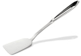 All-Clad 13-inch turner for burgers and eggs, ideal for flipping with control.