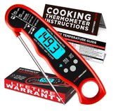Alpha Grillers meat thermometer instant read display for precise grilling results.