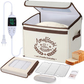 Amalflorid bread-proofing box top view shows even heat for steady dough proofing